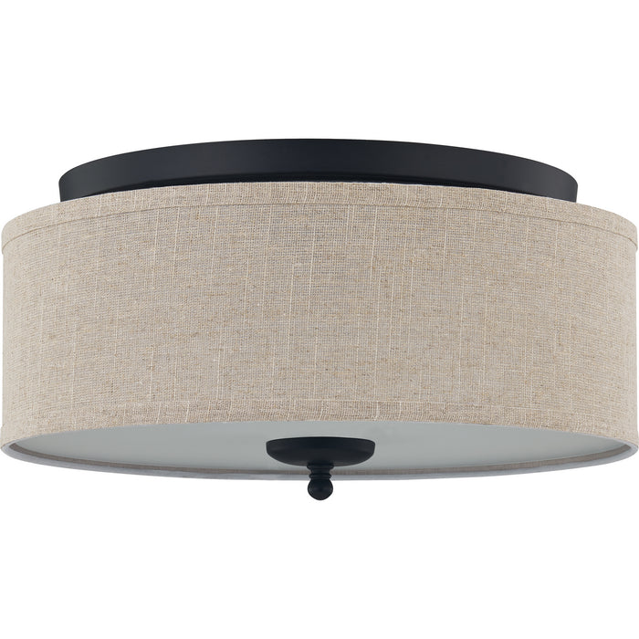 Myhouse Lighting Quoizel - BLA1616MBK - Three Light Flush Mount - Blanche - Matte Black