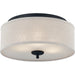 Myhouse Lighting Quoizel - BLA1616MBK - Three Light Flush Mount - Blanche - Matte Black