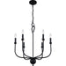 Myhouse Lighting Quoizel - BLA5022MBK - Six Light Chandelier - Blanche - Matte Black