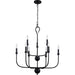 Myhouse Lighting Quoizel - BLA5027MBK - Nine Light Chandelier - Blanche - Matte Black