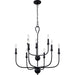 Myhouse Lighting Quoizel - BLA5027MBK - Nine Light Chandelier - Blanche - Matte Black