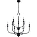 Myhouse Lighting Quoizel - BLA5027MBK - Nine Light Chandelier - Blanche - Matte Black