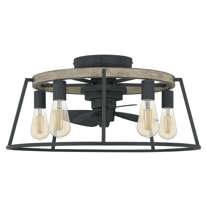 Myhouse Lighting Quoizel - BRT3124GK - Five Light Fandelier - Brockton - Grey Ash