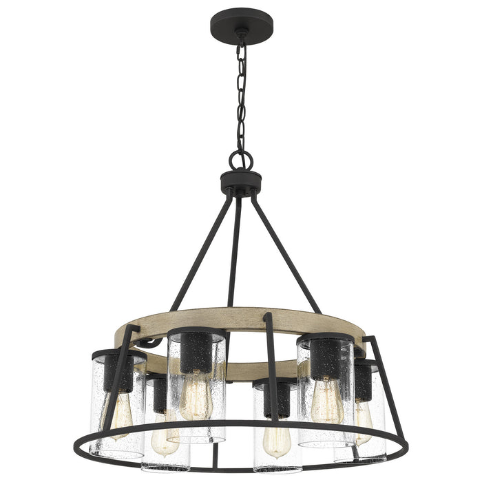 Myhouse Lighting Quoizel - BRT3525GK - Six Light Chandelier - Brockton - Grey Ash