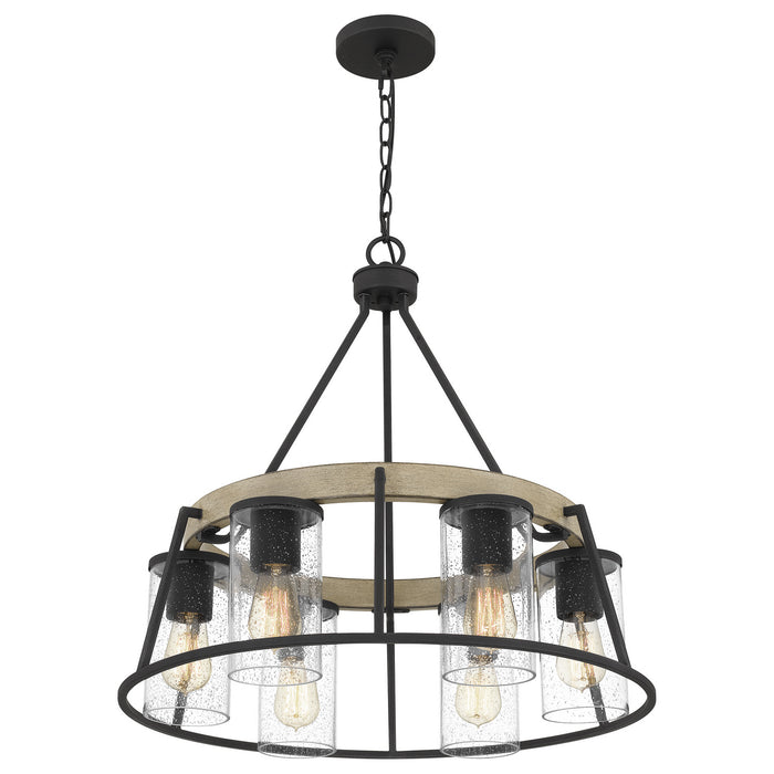 Myhouse Lighting Quoizel - BRT3525GK - Six Light Chandelier - Brockton - Grey Ash