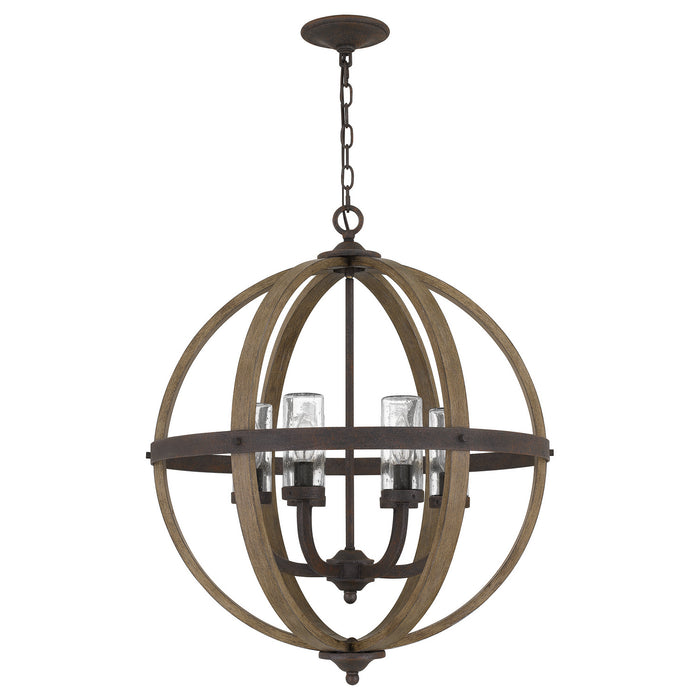 Myhouse Lighting Quoizel - FSN3525RK - Six Light Pendant - Fusion - Rustic Black