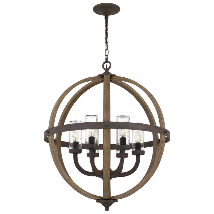 Myhouse Lighting Quoizel - FSN3525RK - Six Light Pendant - Fusion - Rustic Black