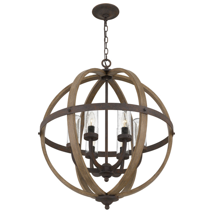 Myhouse Lighting Quoizel - FSN3525RK - Six Light Pendant - Fusion - Rustic Black