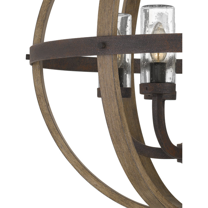 Myhouse Lighting Quoizel - FSN3525RK - Six Light Pendant - Fusion - Rustic Black