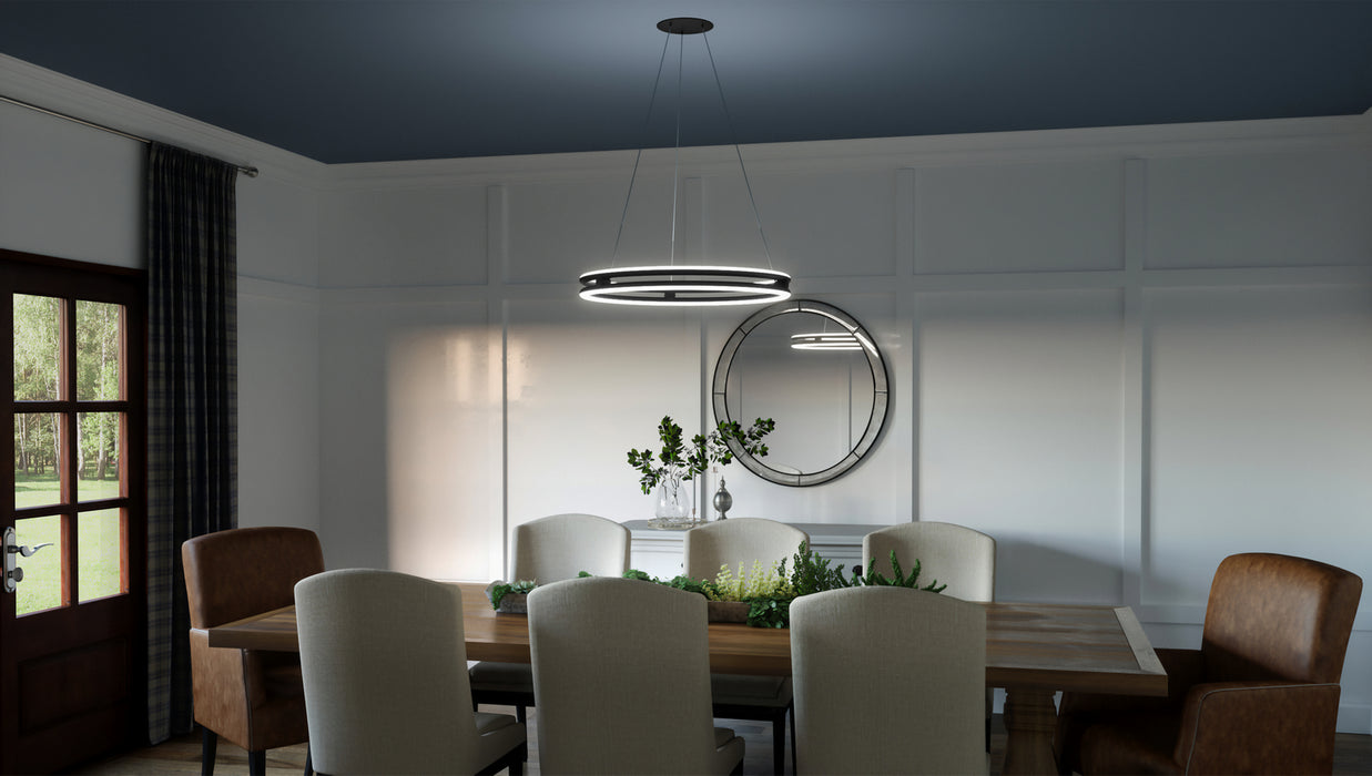 Myhouse Lighting Quoizel - PCGVS2824MBK - LED Pendant - Graves - Matte Black