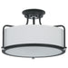 Myhouse Lighting Quoizel - QF1715EK - Three Light Semi Flush Mount - Rigel - Earth Black