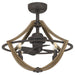 Myhouse Lighting Quoizel - SHR3123RK - Four Light Fandelier - Shire - Rustic Black