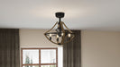 Myhouse Lighting Quoizel - SHR3123RK - Four Light Fandelier - Shire - Rustic Black