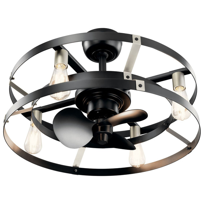 Myhouse Lighting Kichler - 300040SBK - 13"Ceiling Fan - Cavelli - Satin Black