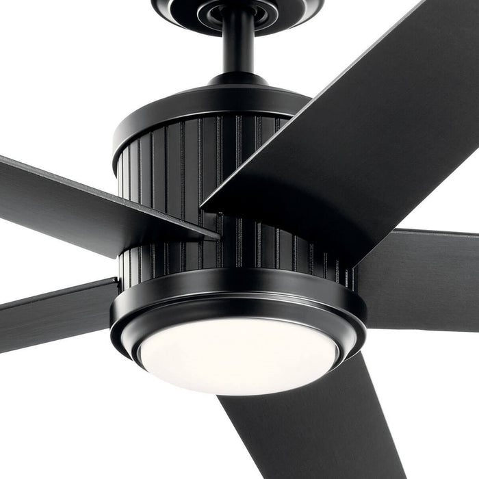 Myhouse Lighting Kichler - 300044SBK - 56"Ceiling Fan - Brahm - Satin Black