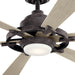 Myhouse Lighting Kichler - 300241WZC - 52"Ceiling Fan - Gentry Lite - Weathered Zinc