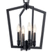 Myhouse Lighting Kichler - 43498BK - Four Light Pendant - Abbotswell - Black