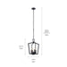 Myhouse Lighting Kichler - 43498BK - Four Light Pendant - Abbotswell - Black