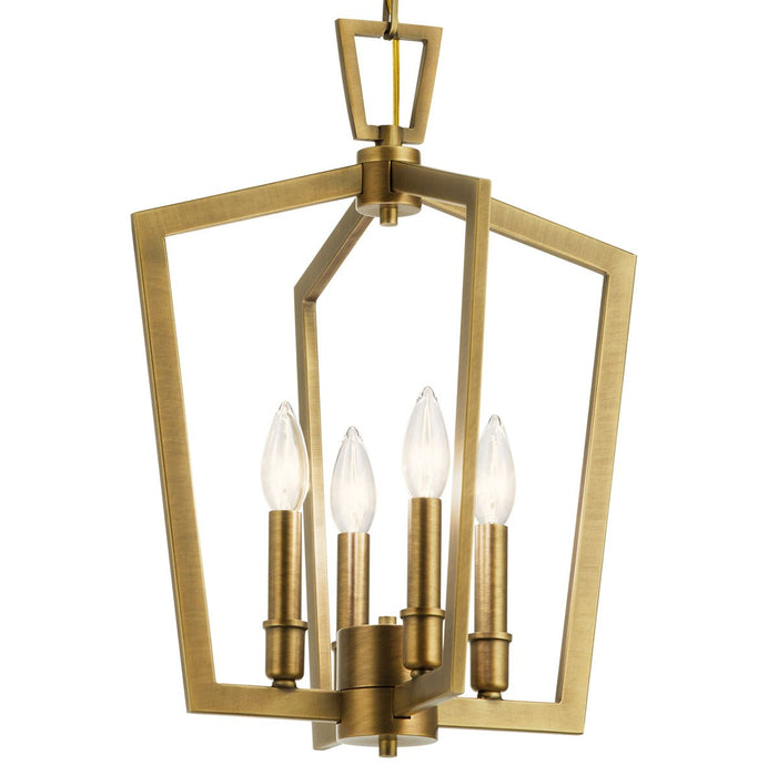 Myhouse Lighting Kichler - 43498NBR - Four Light Pendant - Abbotswell - Natural Brass