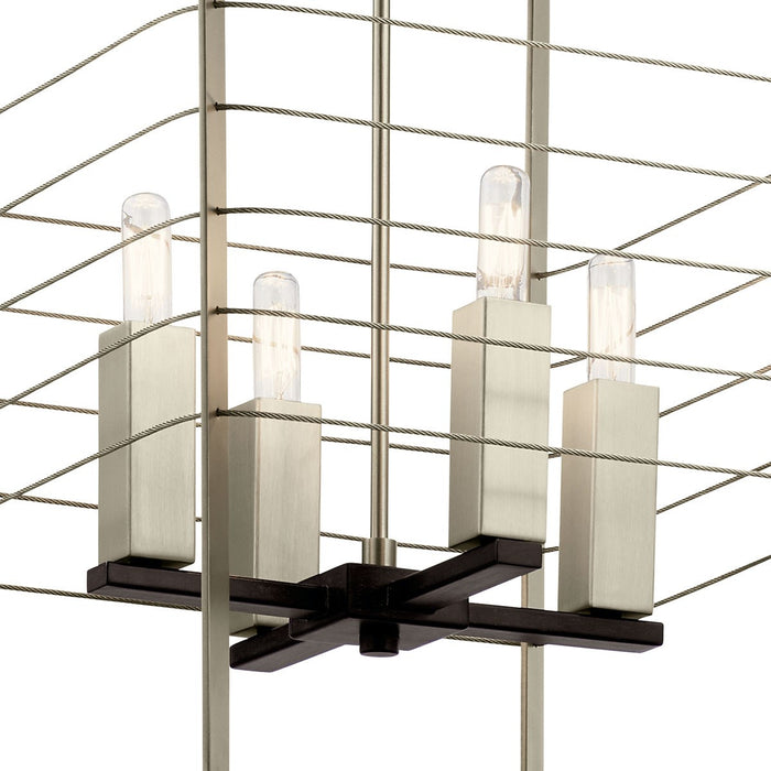 Myhouse Lighting Kichler - 44251MOK - Four Light Foyer Pendant - Lente - Midnight Oak