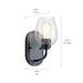 Myhouse Lighting Kichler - 44381BKCS - One Light Wall Sconce - Valserrano - Black