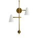 Myhouse Lighting Kichler - 52174WH - Two Light Wall Sconce - Sylvia - White
