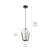 Myhouse Lighting Kichler - 52291BKLED - LED Pendant - Calters - Black