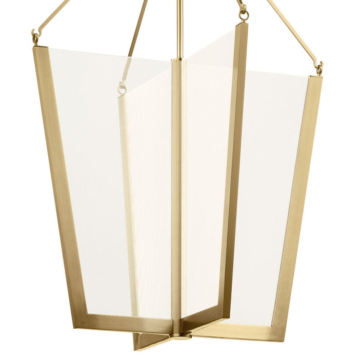 Myhouse Lighting Kichler - 52292CGLED - LED Foyer Pendant - Calters - Champagne Gold