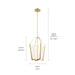 Myhouse Lighting Kichler - 52292CGLED - LED Foyer Pendant - Calters - Champagne Gold