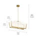 Myhouse Lighting Kichler - 52293CGLED - LED Linear Chandelier - Calters - Champagne Gold