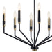 Myhouse Lighting Kichler - 52349BK - Eight Light Chandelier - Armand - Black