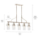 Myhouse Lighting Kichler - 52379PN - Five Light Linear Chandelier - Everett - Polished Nickel