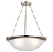 Myhouse Lighting Kichler - 52393NI - Three Light Pendant - Ritson - Brushed Nickel