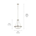 Myhouse Lighting Kichler - 52393NI - Three Light Pendant - Ritson - Brushed Nickel