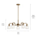 Myhouse Lighting Kichler - 52398WBR - Five Light Chandelier - Aivian - Weathered Brass