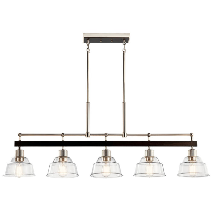 Myhouse Lighting Kichler - 52404PN - Five Light Linear Chandelier - Eastmont - Polished Nickel