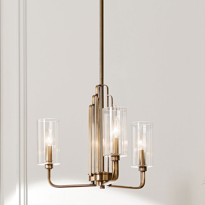 Myhouse Lighting Kichler - 52410BNB - Three Light Chandelier - Kimrose - Brushed Natural Brass