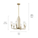 Myhouse Lighting Kichler - 52411BNB - Six Light Chandelier - Kimrose - Brushed Natural Brass