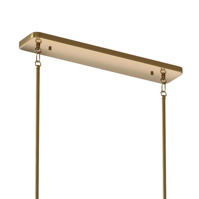 Myhouse Lighting Kichler - 52413BNB - Ten Light Linear Chandelier - Kimrose - Brushed Natural Brass