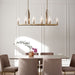 Myhouse Lighting Kichler - 52413BNB - Ten Light Linear Chandelier - Kimrose - Brushed Natural Brass