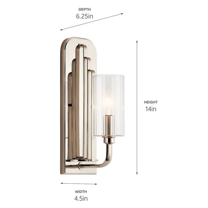 Myhouse Lighting Kichler - 52415PN - One Light Wall Sconce - Kimrose - Polished Nickel