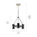 Myhouse Lighting Kichler - 52417BKLED - LED Chandelier - Baland - Black