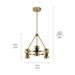 Myhouse Lighting Kichler - 52417BNBLED - LED Chandelier - Baland - Brushed Natural Brass