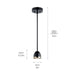 Myhouse Lighting Kichler - 52419BKLED - LED Mini Pendant - Baland - Black