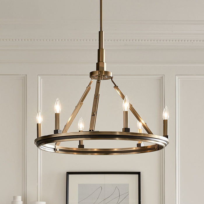 Myhouse Lighting Kichler - 52420BNB - Six Light Chandelier - Emmala - Brushed Natural Brass