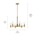 Myhouse Lighting Kichler - 52424BNB - Six Light Chandelier - Torvee - Brushed Natural Brass