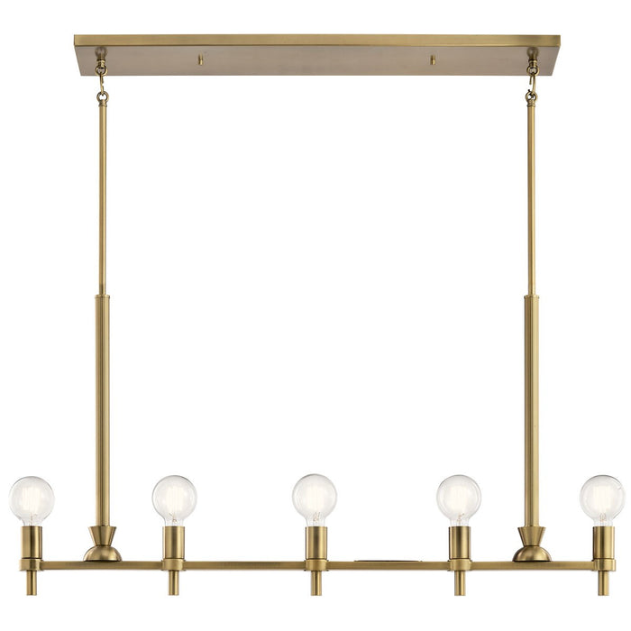 Myhouse Lighting Kichler - 52425BNB - Five Light Linear Chandelier - Torvee - Brushed Natural Brass