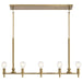 Myhouse Lighting Kichler - 52425BNB - Five Light Linear Chandelier - Torvee - Brushed Natural Brass