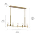 Myhouse Lighting Kichler - 52425BNB - Five Light Linear Chandelier - Torvee - Brushed Natural Brass