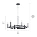 Myhouse Lighting Kichler - 52427BK - Six Light Chandelier - Tolani - Black